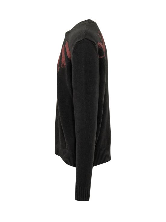 26SS 팜앤젤스 스웨터 PMHE08CS26KNI001 1028 BLACK BURGUNDY - PALM ANGELS