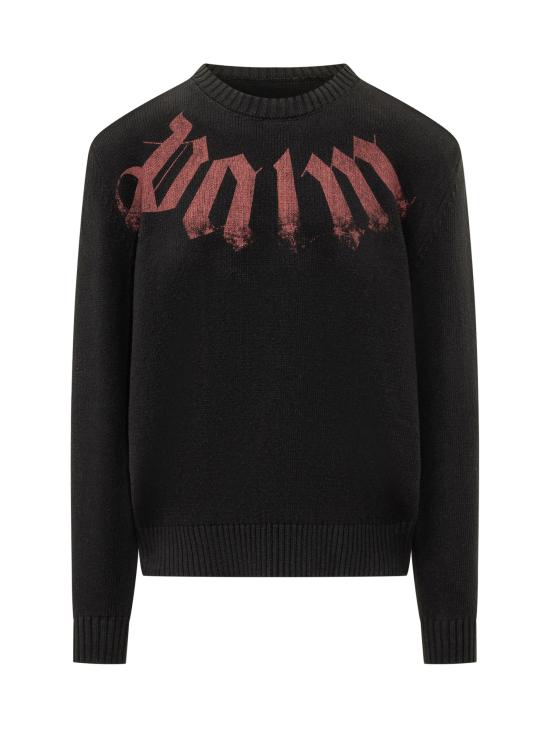 26SS 팜앤젤스 스웨터 PMHE08CS26KNI001 1028 BLACK BURGUNDY