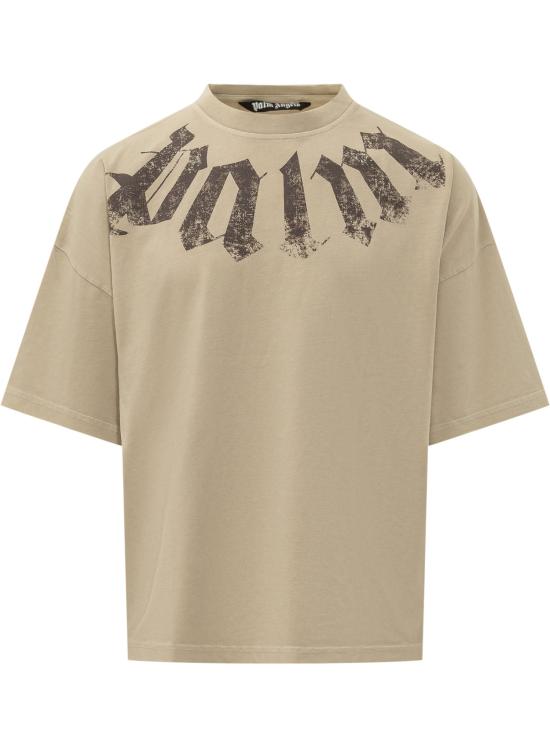 26SS 팜앤젤스 반팔 티셔츠 PMAA10DS26JER002 6160 BEIGE BROWN