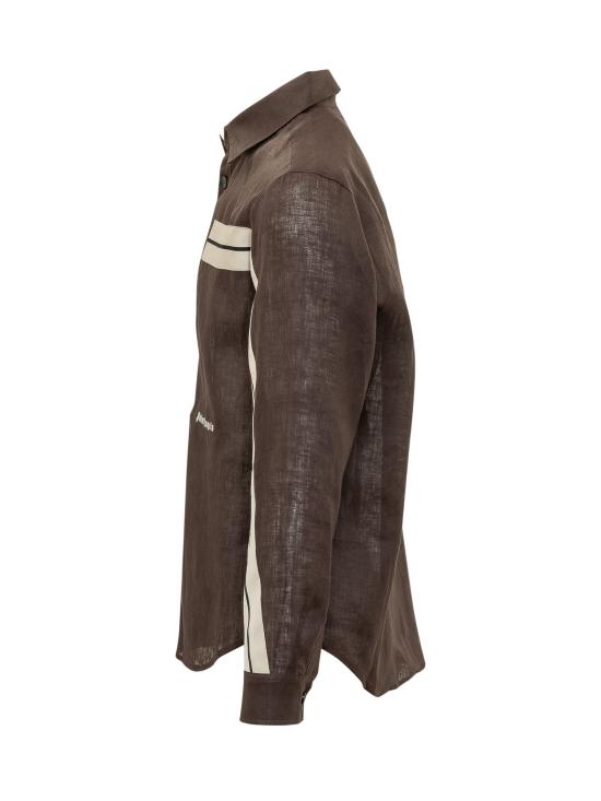 26SS 팜앤젤스 긴팔 셔츠 PMGE04JS26FAB001 6003 BROWN OFF WHITE - PALM ANGELS