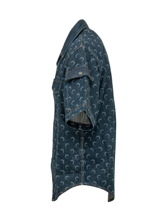 26SS 마린세르 긴팔 셔츠 MSI062ARDEN0002 BL80 MIDNIGHT BLUE - MARINE SERRE