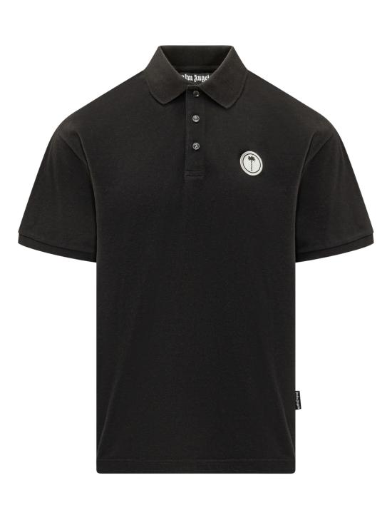 26SS 팜앤젤스 폴로 티셔츠 PMGB012S26FAB001 1003 BLACK OFF WHITE