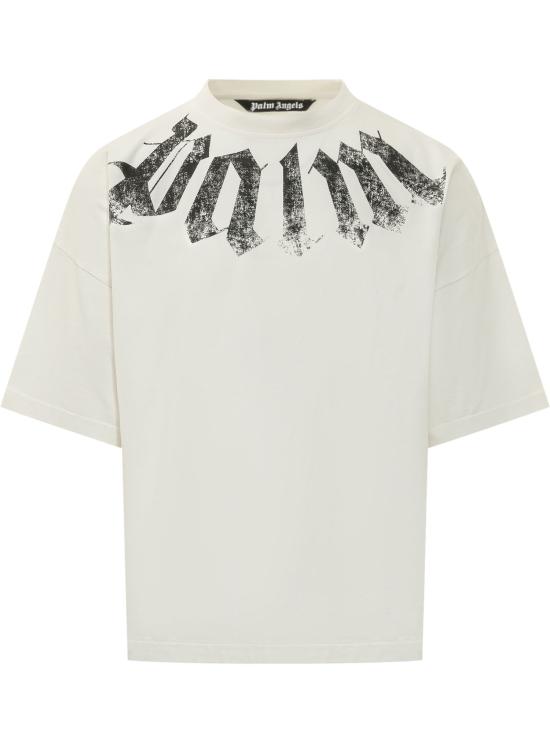 26SS 팜앤젤스 반팔 티셔츠 PMAA10DS26JER002 0310 OFF WHITE BLACK