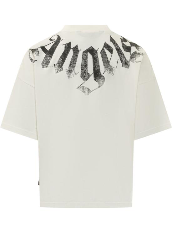 26SS 팜앤젤스 반팔 티셔츠 PMAA10DS26JER002 0310 OFF WHITE BLACK - PALM ANGELS