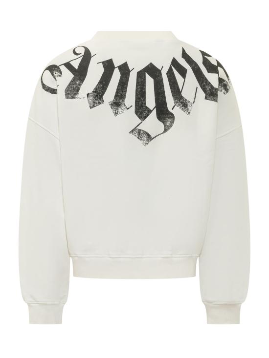 26SS 팜앤젤스 긴팔 티셔츠 PMBA08JS26FLE001 0310 OFF WHITE BLACK - PALM ANGELS