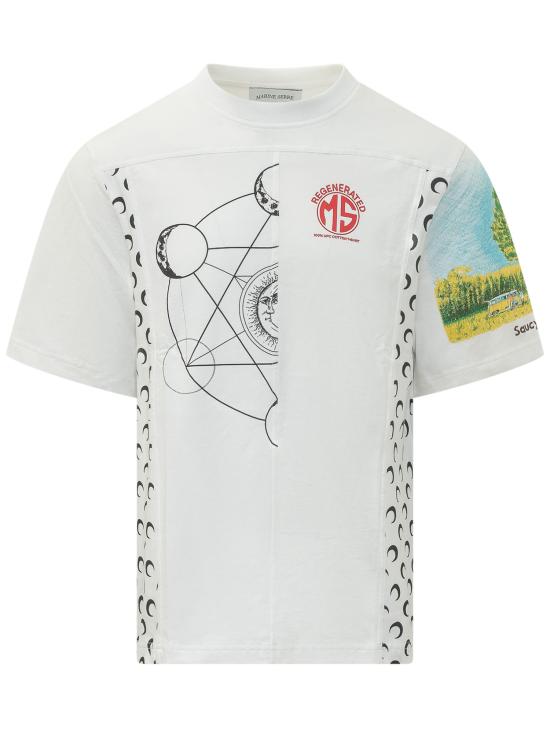 26SS 마린세르 반팔 티셔츠 MTT102AUJER0003 WH10 WHITE