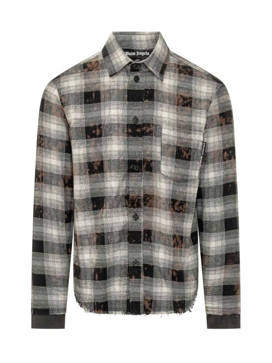 26SS 팜앤젤스 긴팔 셔츠 PMGE04DS26FAB001 1003 BLACK OFF WHITE