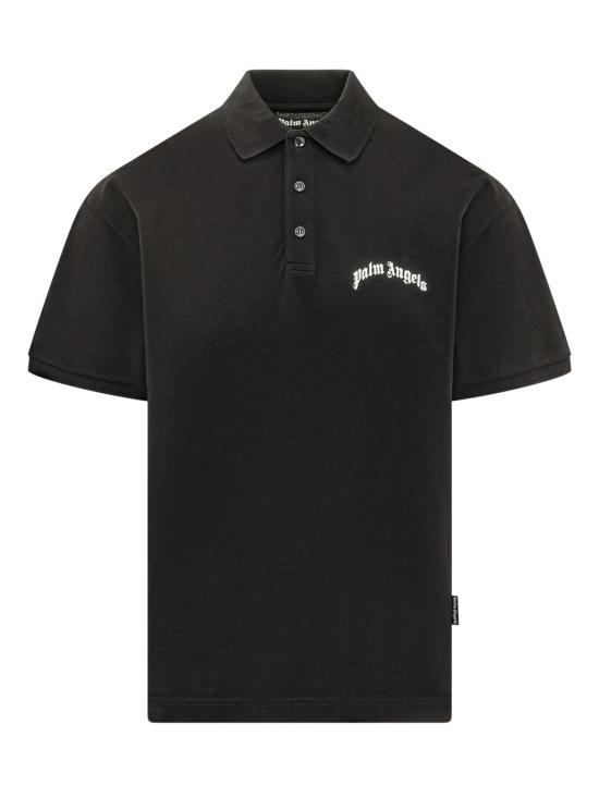 26SS 팜앤젤스 폴로 티셔츠 PMGB012S26FAB005 1003 BLACK OFF WHITE