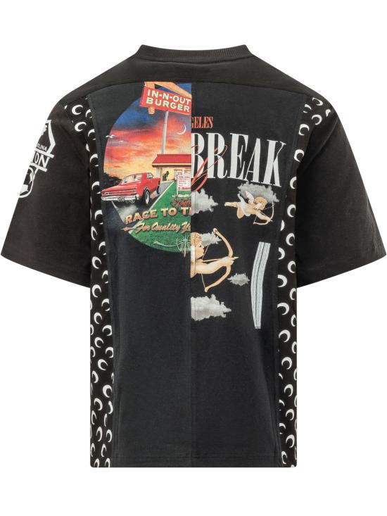 26SS 마린세르 반팔 티셔츠 MTT102AUJER0003 BK999 BLACK - MARINE SERRE