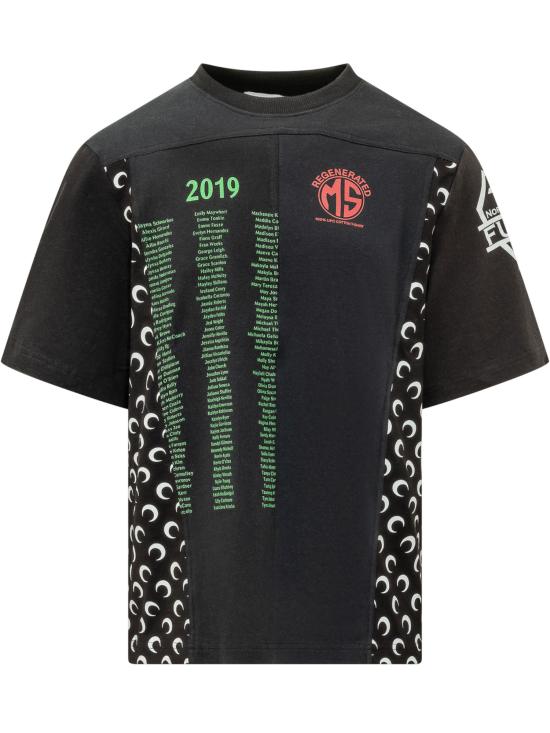 26SS 마린세르 반팔 티셔츠 MTT102AUJER0003 BK999 BLACK