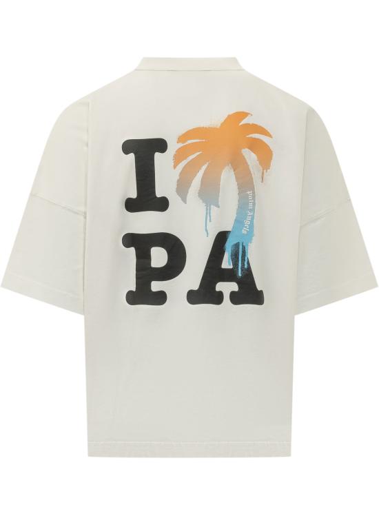 26SS 팜앤젤스 반팔 티셔츠 PMAA10BS26JER003 0310 OFF WHITE BLACK - PALM ANGELS