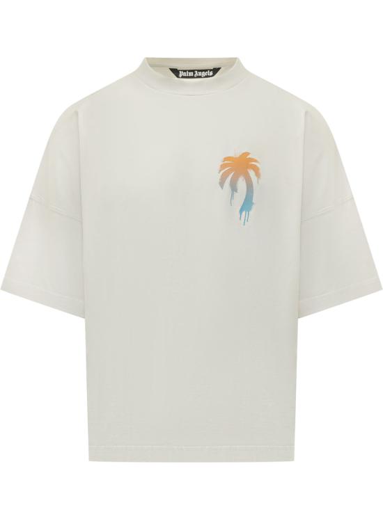 26SS 팜앤젤스 반팔 티셔츠 PMAA10BS26JER003 0310 OFF WHITE BLACK