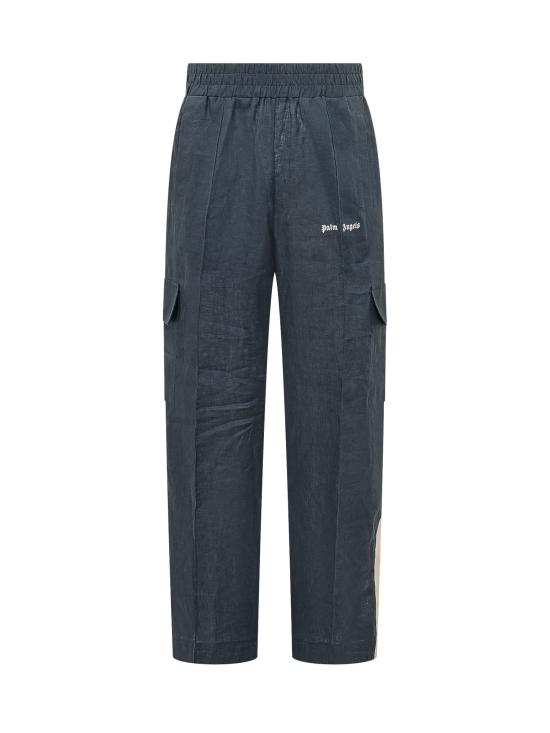 26SS 팜앤젤스 스트레이트 팬츠 PMCF03CS26FAB001 4603 NAVY BLUE OFF WHITE