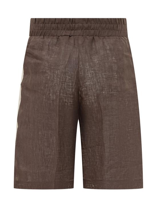 26SS 팜앤젤스 숏팬츠 PMCB05CS26FAB001 6003 BROWN OFF WHITE - PALM ANGELS