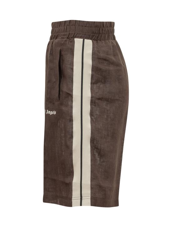 26SS 팜앤젤스 숏팬츠 PMCB05CS26FAB001 6003 BROWN OFF WHITE - PALM ANGELS