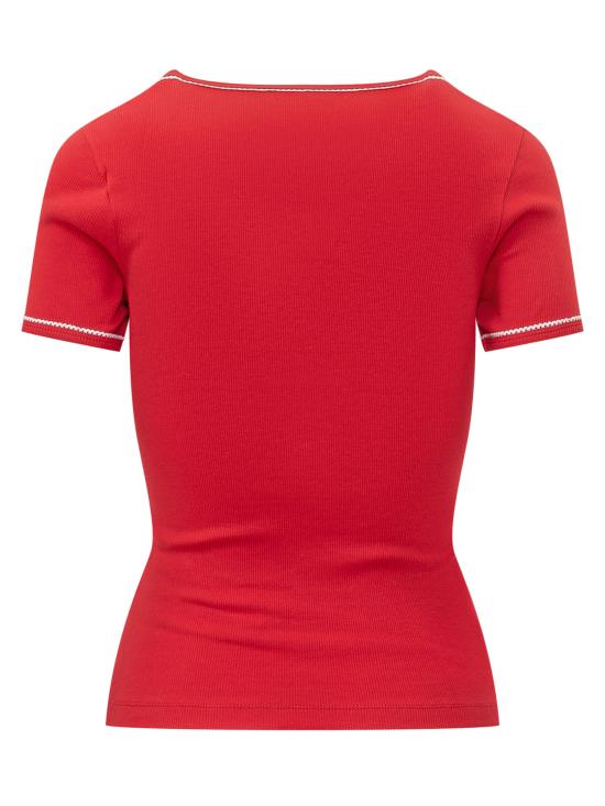 26SS 마린세르 반팔 티셔츠 WTT034ACJER0011 RD10 RED - MARINE SERRE