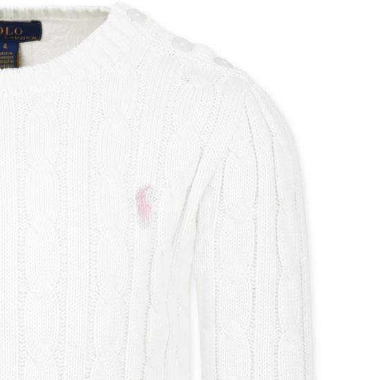 26FW [키즈] 랄프 로렌 니트/스웻셔츠 901316011 WHITE - RALPH LAUREN