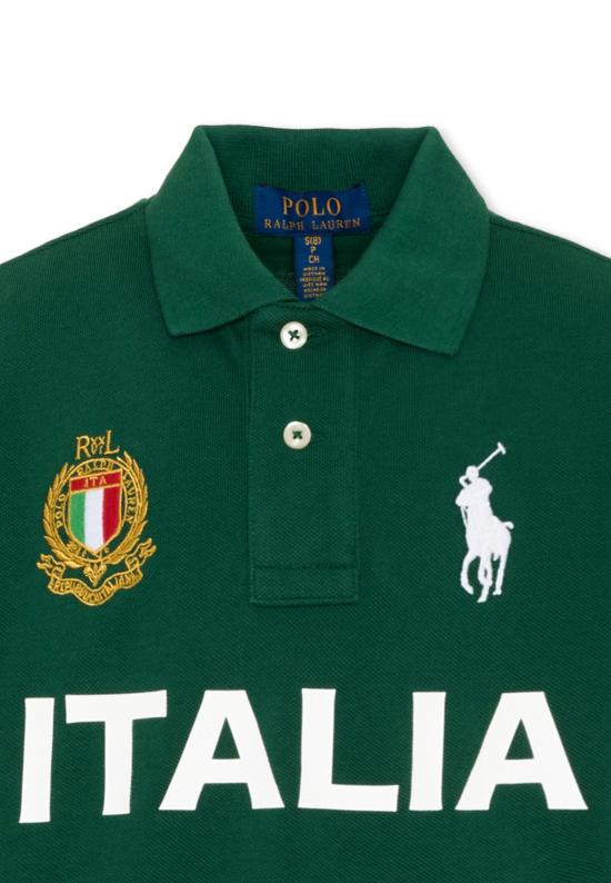 26FW [키즈] 랄프 로렌 폴로 셔츠 B23442001 GREEN - RALPH LAUREN