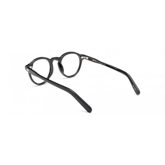  모스콧 안경 Or-Mil-O Miltzen 원형 프레임 유광 블랙 아세테이트 - MOSCOT