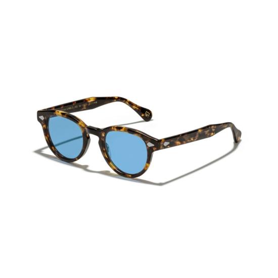  모스콧 선글라스 Or-May-S 메이델라 선 클래식 라운드 프레임 호피무늬 - MOSCOT