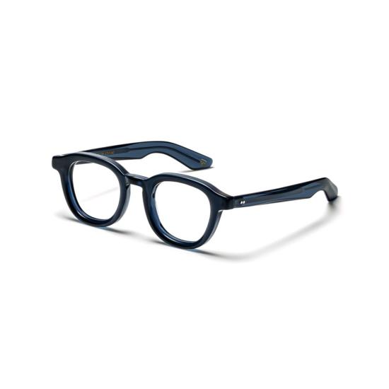  모스콧 안경 오르다오 다벤(Or-Dah-O Dahven) 메탈릭 액센트가 있는 둥근 아세테이트 안경 - MOSCOT