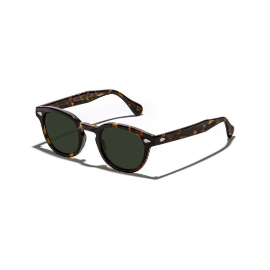  모스콧 선글라스 Or-Lem-S Lemtosh Sun 클래식 라운드 프레임 호피무늬 아세테이트 - MOSCOT