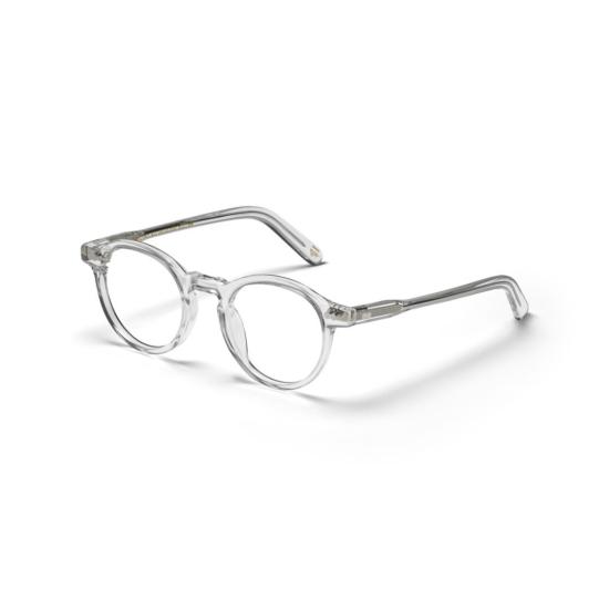  모스콧 안경 Or-Mil-O Miltzen 원형 프레임 유광 블랙 아세테이트 - MOSCOT