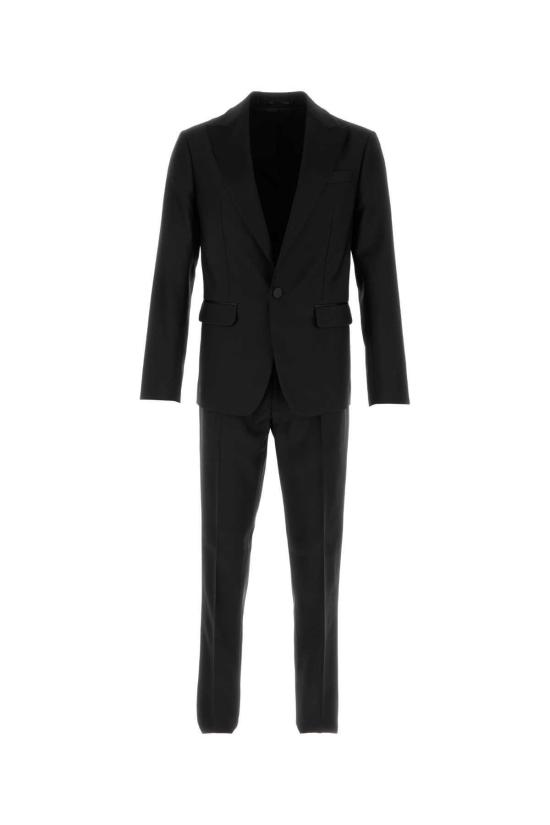  디스퀘어드2 수트 자켓 Dsquared2 런던 버진 울 블렌드 수트 블랙