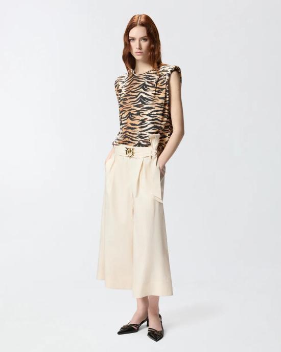 26SS 핑코 팬츠 106439A35Q C03 Beige - PINKO