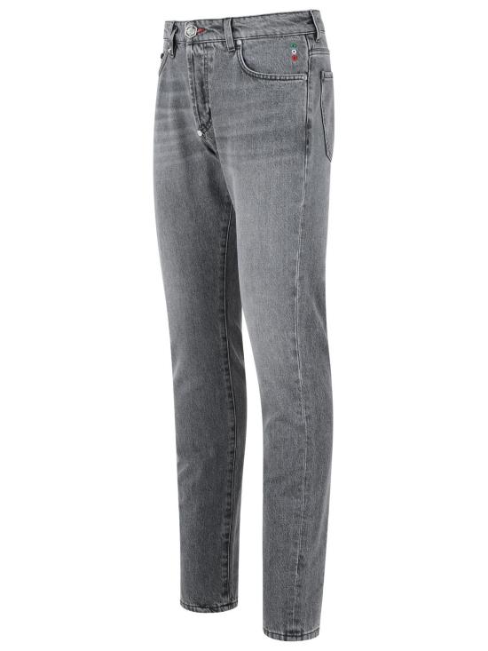 26SS 필립 플레인 데님 팬츠 SAFC MDT 4353 PDE004N72IH Grey - PHILIPP PLEIN