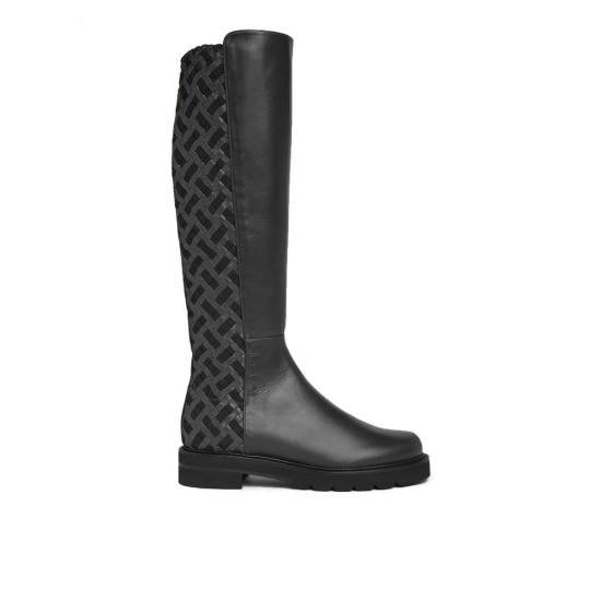  스튜어트 와이츠먼 부츠 위카 리프트 가죽  블랙 - STUART WEITZMAN