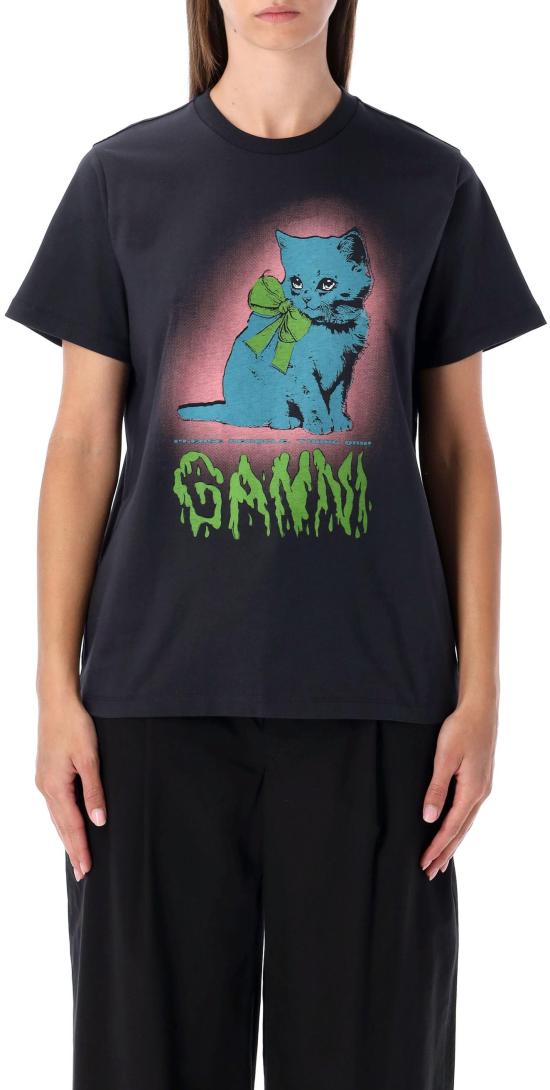 25FW 가니 키티 티셔츠 T43403575252 DONKERGREY