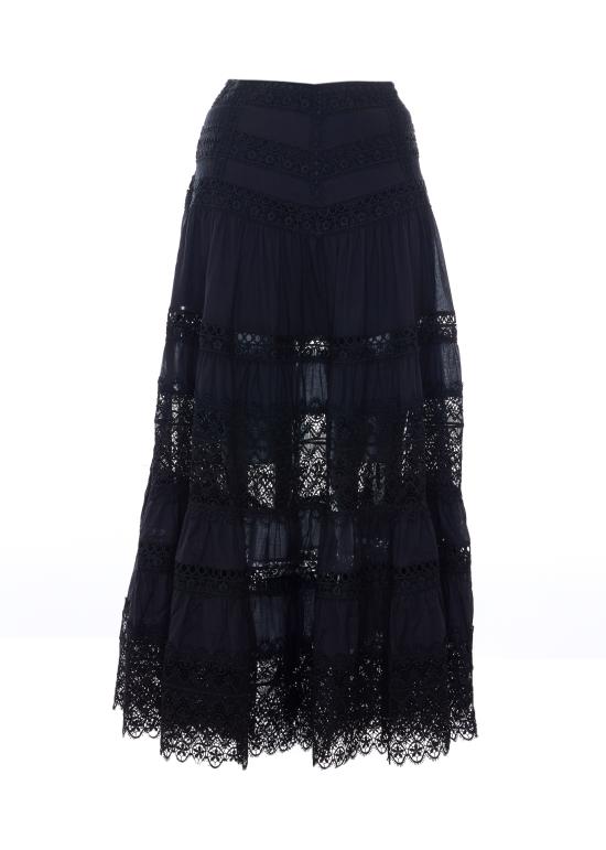 26SS 차로루이즈 롱 스커트 261402 BLACK Black