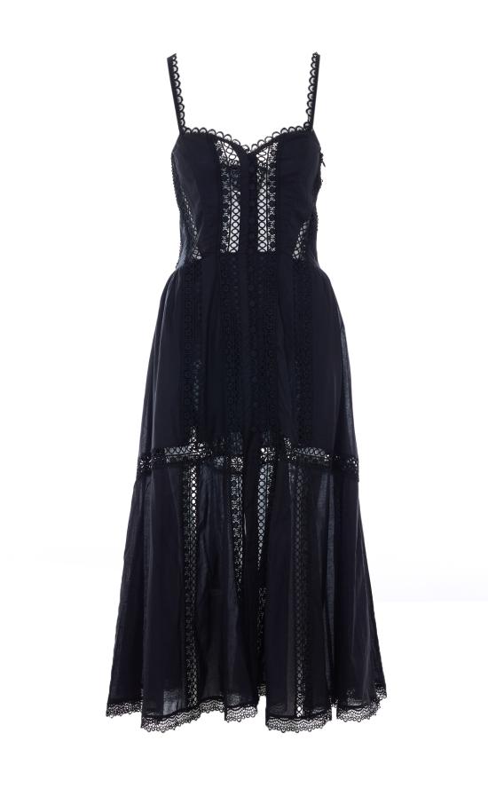 26SS 차로루이즈 미디 원피스 261620 BLACK Black