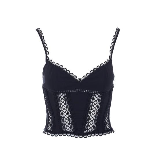 26SS 차로루이즈 긴팔 티셔츠 261102 BLACK Black