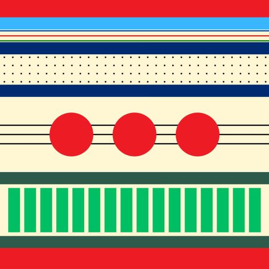  두샨트 머플러/스카프 . 아치 반다나 44번 리듬과 움직임