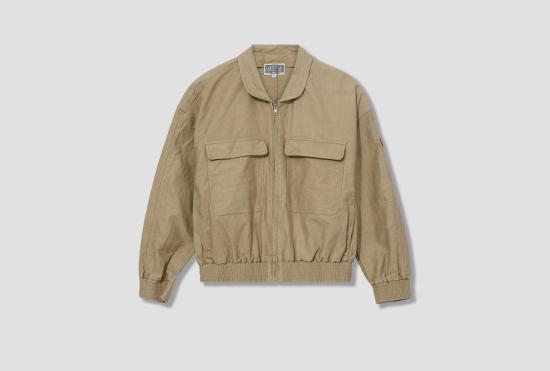 26SS 카브엠트 자켓 캐주얼 지퍼 반팔 재킷 CES29JK12 베이지