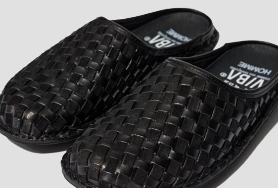 26SS 비바 샌들 CDGH X VIBAE ROMA 우븐 레더 - 프레토 블랙 HQ-K105-S26 - VIBAE