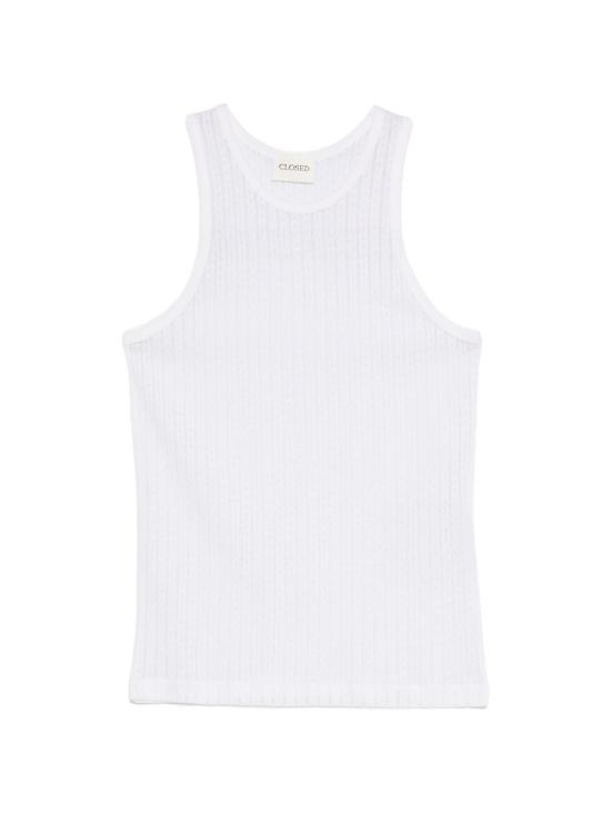 26SS 클로즈드 민소매 티셔츠 C95898 42L22200 Bianco