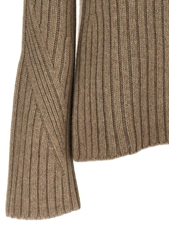  케이트 스웨터 카이트 캘빈 리브드 캐시미어  베이지 - KHAITE