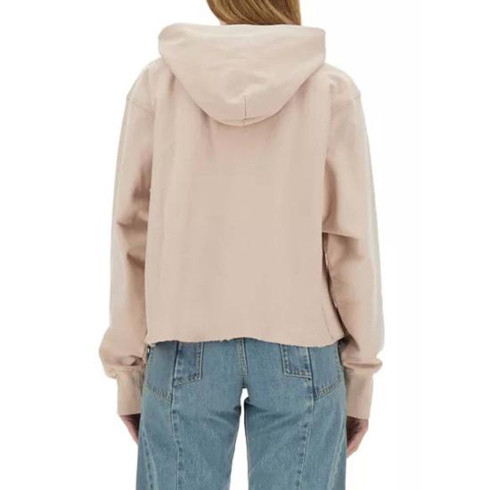  마르지엘라 스웨터 메종  로고 스웨트셔츠 핑크