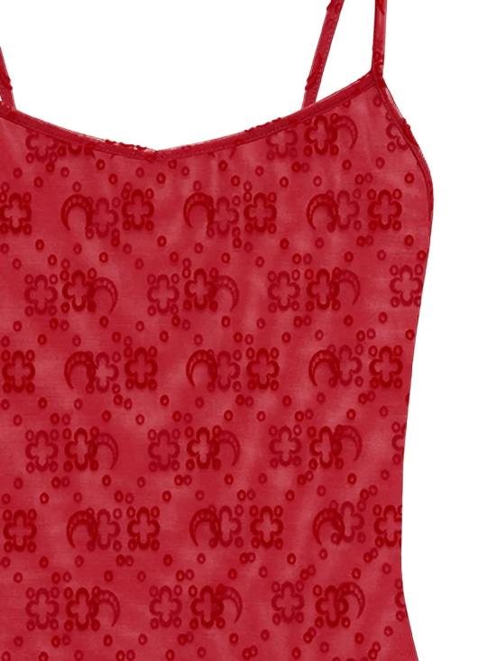 26SS 마린세르 민소매 티셔츠 WTO514ACJER0005 RD11 Ribbon red - MARINE SERRE