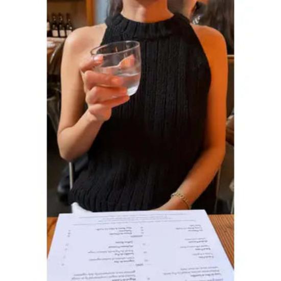  르 봉 베스트 Le Bon Claire 코튼 스웨터 탱크