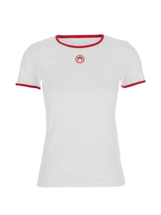 26SS 마린세르 반팔 티셔츠 UTT014ACJER0008 WH17 White red