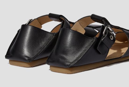 26SS 르메르 샌들 피셔맨 슬립온  - 식물성 태닝 가죽 FO0271 LL0217 블랙 - LEMAIRE