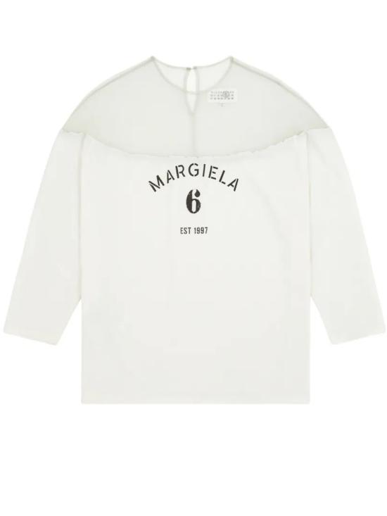 26SS MM6 메종마르지엘라 반팔 티셔츠 S62GD0213 M20108 101 White - MM6 MAISON MARGIELA