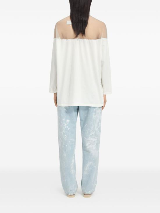 26SS MM6 메종마르지엘라 반팔 티셔츠 S62GD0213 M20108 101 White - MM6 MAISON MARGIELA