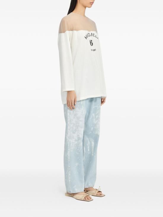 26SS MM6 메종마르지엘라 반팔 티셔츠 S62GD0213 M20108 101 White - MM6 MAISON MARGIELA