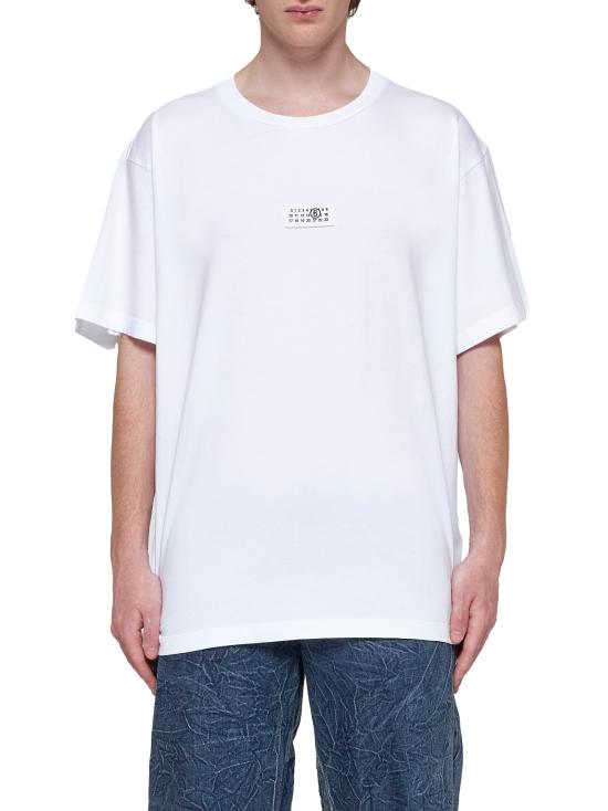 26SS MM6 메종마르지엘라 반팔 티셔츠 SH0GC0033 S24312 101 White - MM6 MAISON MARGIELA