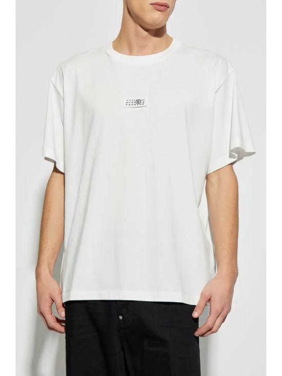 26SS MM6 메종마르지엘라 반팔 티셔츠 SH0GC0033 S24312 101 White - MM6 MAISON MARGIELA